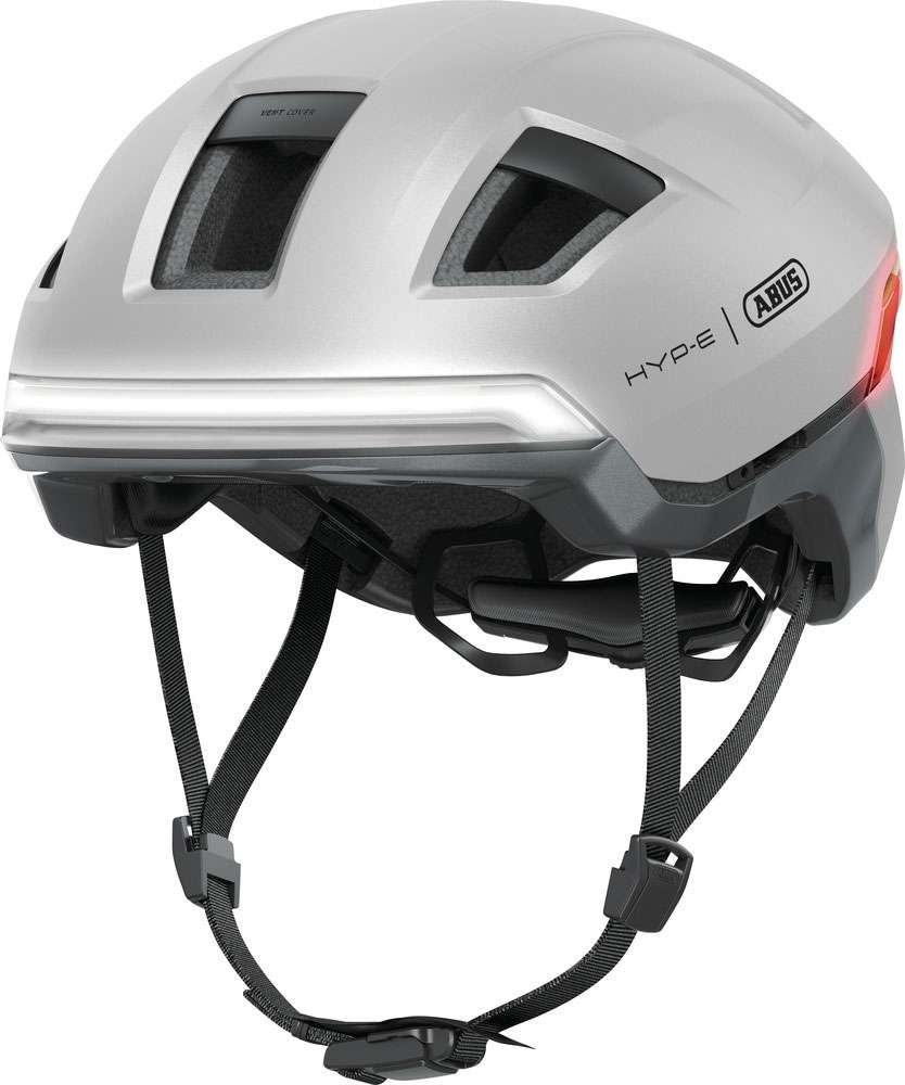 Abus smart helmet hyp-e gleam silver m 54-58cm