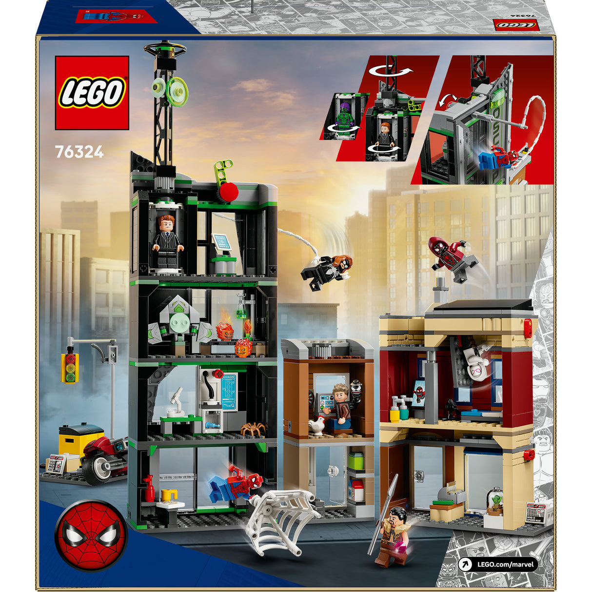 Lego Super Heroes Staunen 76324 Spider-Man vs Oscorp