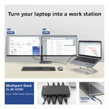 ACT Connectivity USB-C 4K MST Docking Station (black-grey)