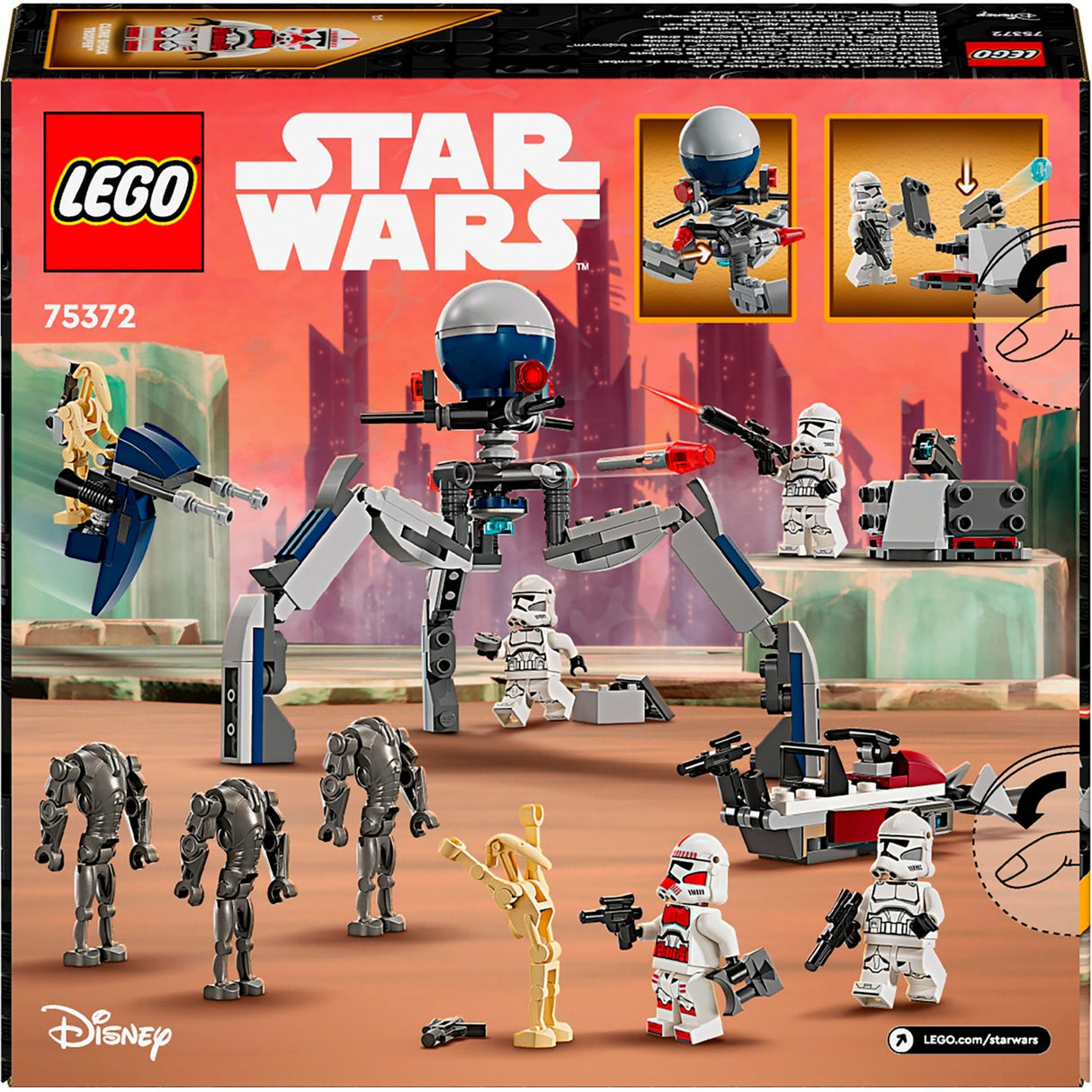 Lego Lego Star Wars 75372 Clone Trooper och Battle Droid Battle Pack