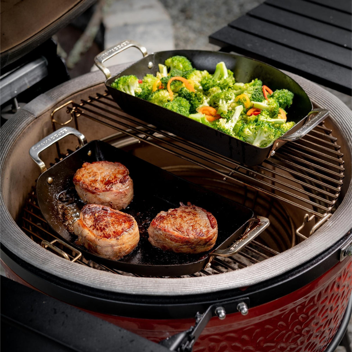 Kamado Joe Karbar Meio Pan Set