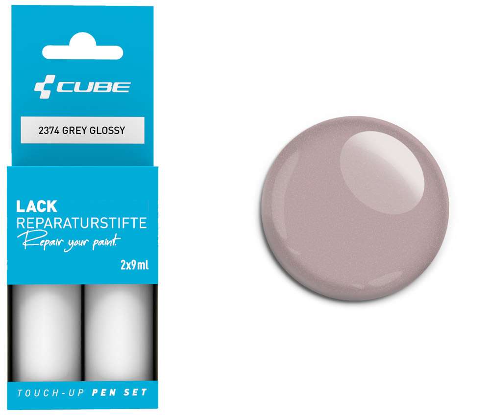 Cube touch-up pen set grey glossy