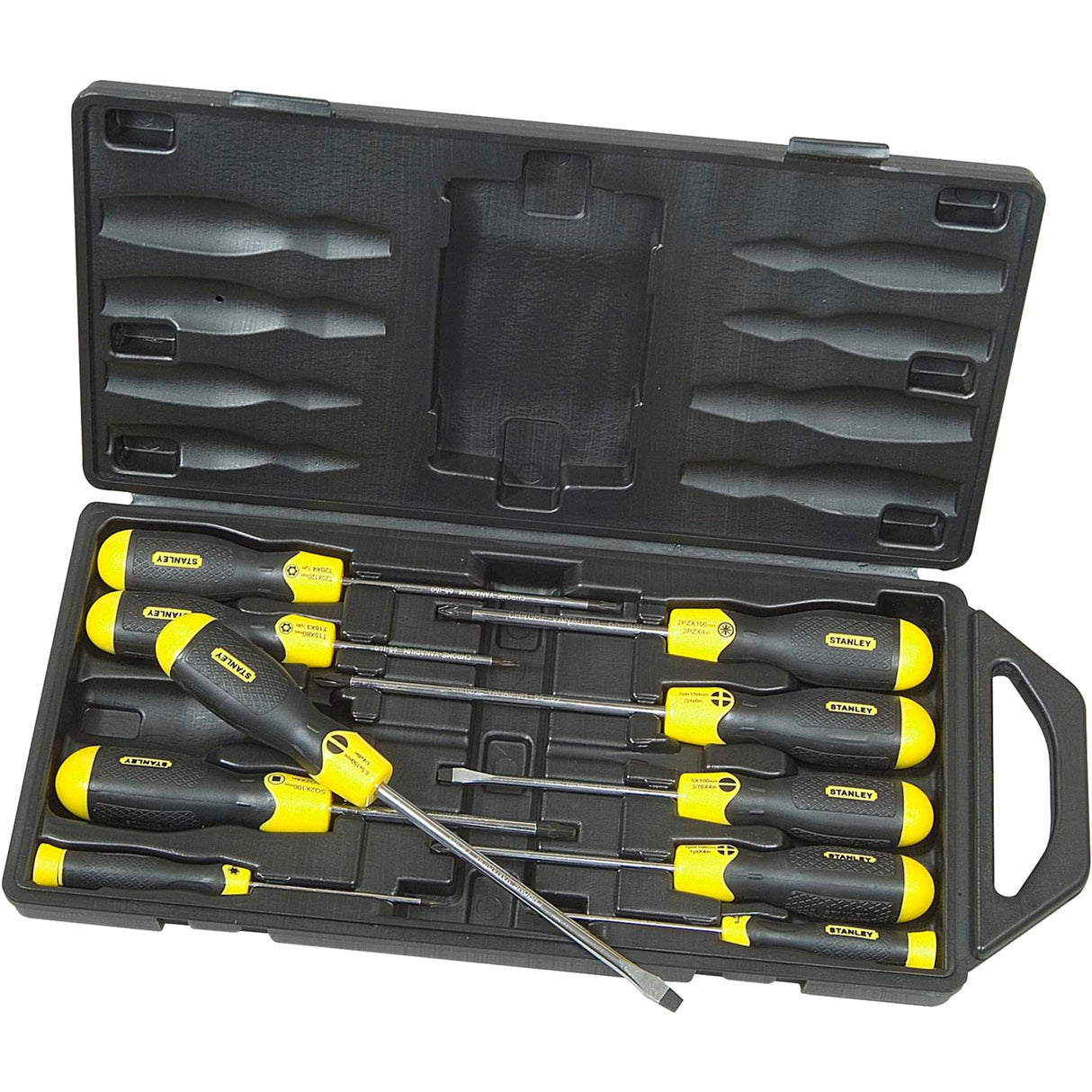 Комплект отвертки Stanley CushionGrip 10 части (St Pz)