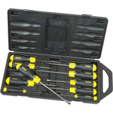 Комплект отвертки Stanley CushionGrip 10 части (St Pz)