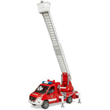 Bruder Fire Truck con pompa a scala e acqua +luce e suono