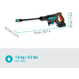 GARDENA AquaClean 24 18 V P4A käyttövalmis setti