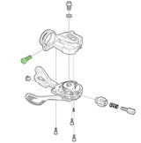 Shimano xtr clamp bolt m5 x 13.5 for shift lever clamp