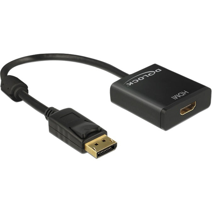 Delock DisplayPort > HDMI adapter (black, 0.2 meters)