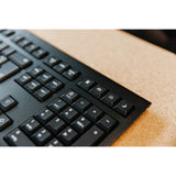 Cherry kw 3000, teclado (preto, layout eu (qwerty), cúpula de borracha, 2,4 GHz)