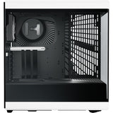 Hyte y40 midi tower behuizing (wit zwart | 2x usb-a | 1x usb-c | tempered glass)