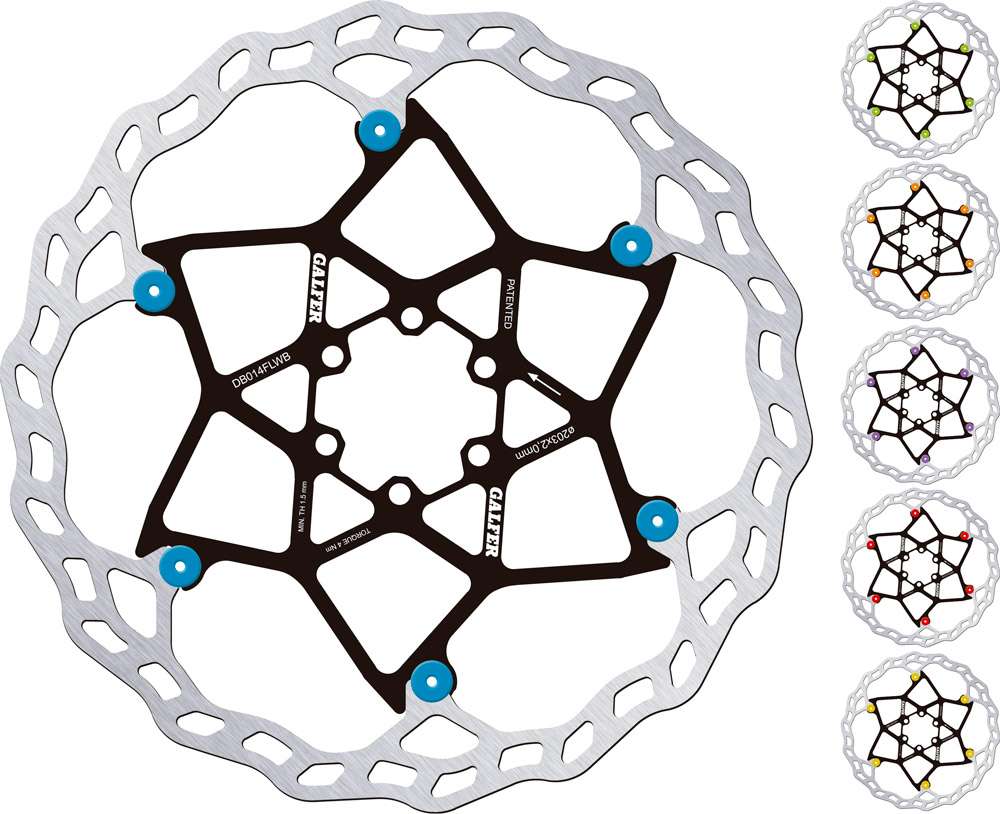 Galfer bike wave® floating v2 mtb 6-bolt brake disc 203mm