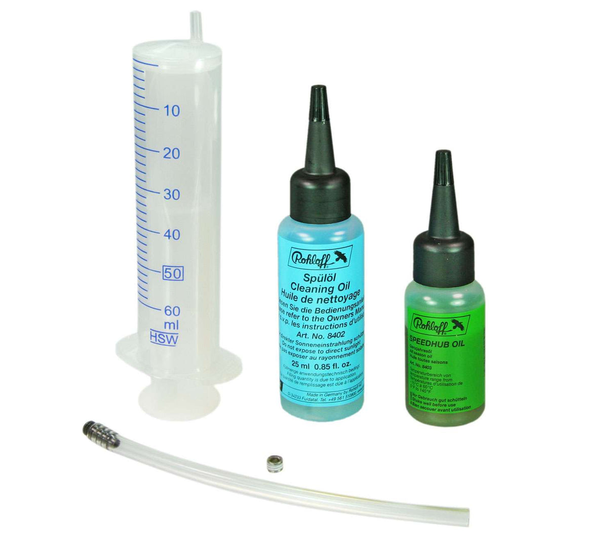 Tá an t-athrú ola Rohloff críochnaithe