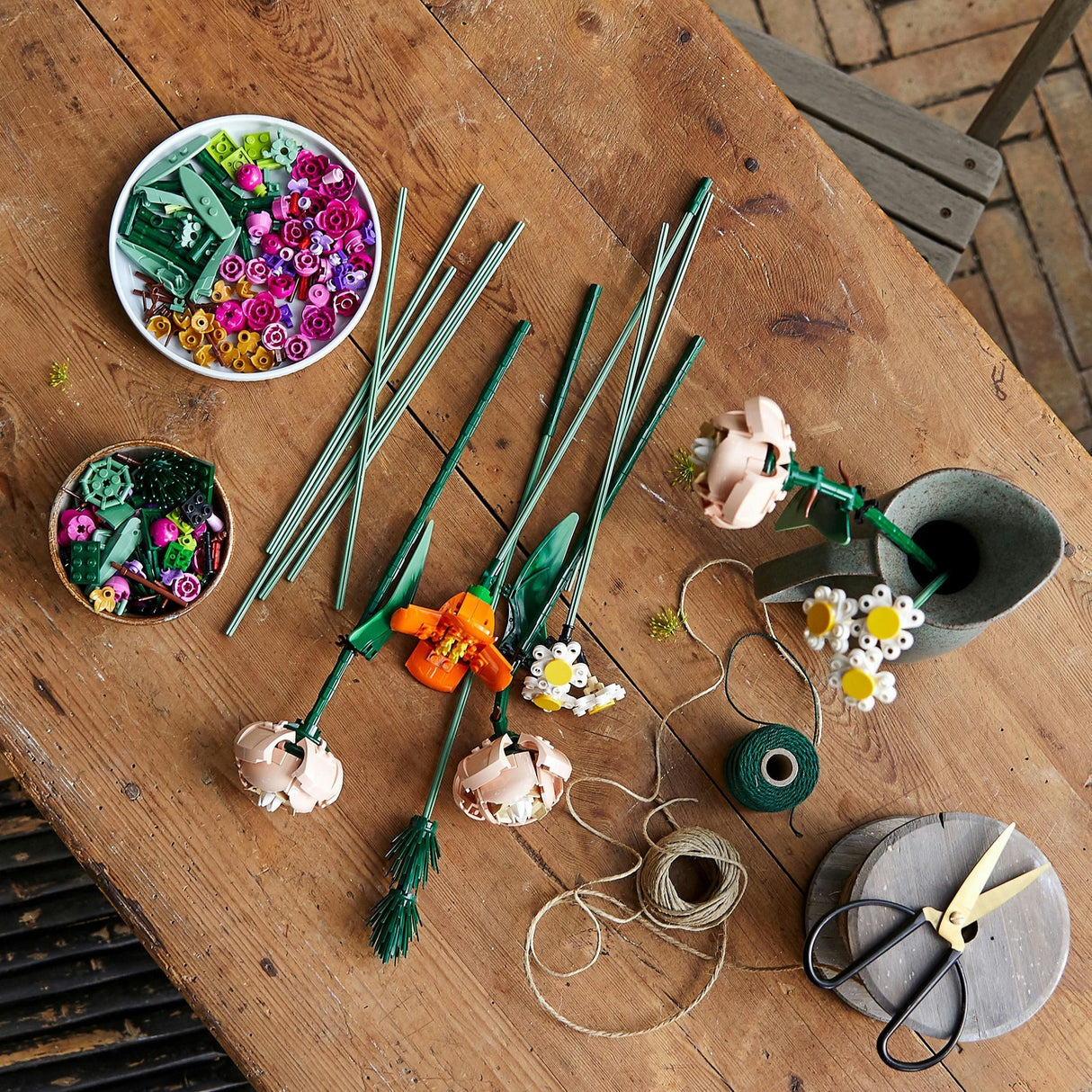 Cruthaitheoir lego 10280 bouquet bláthanna