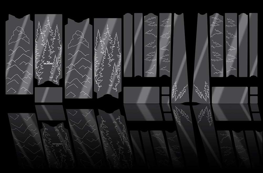 Unleazhed unscratch - frame protection film gravelbike bpg01 forest white