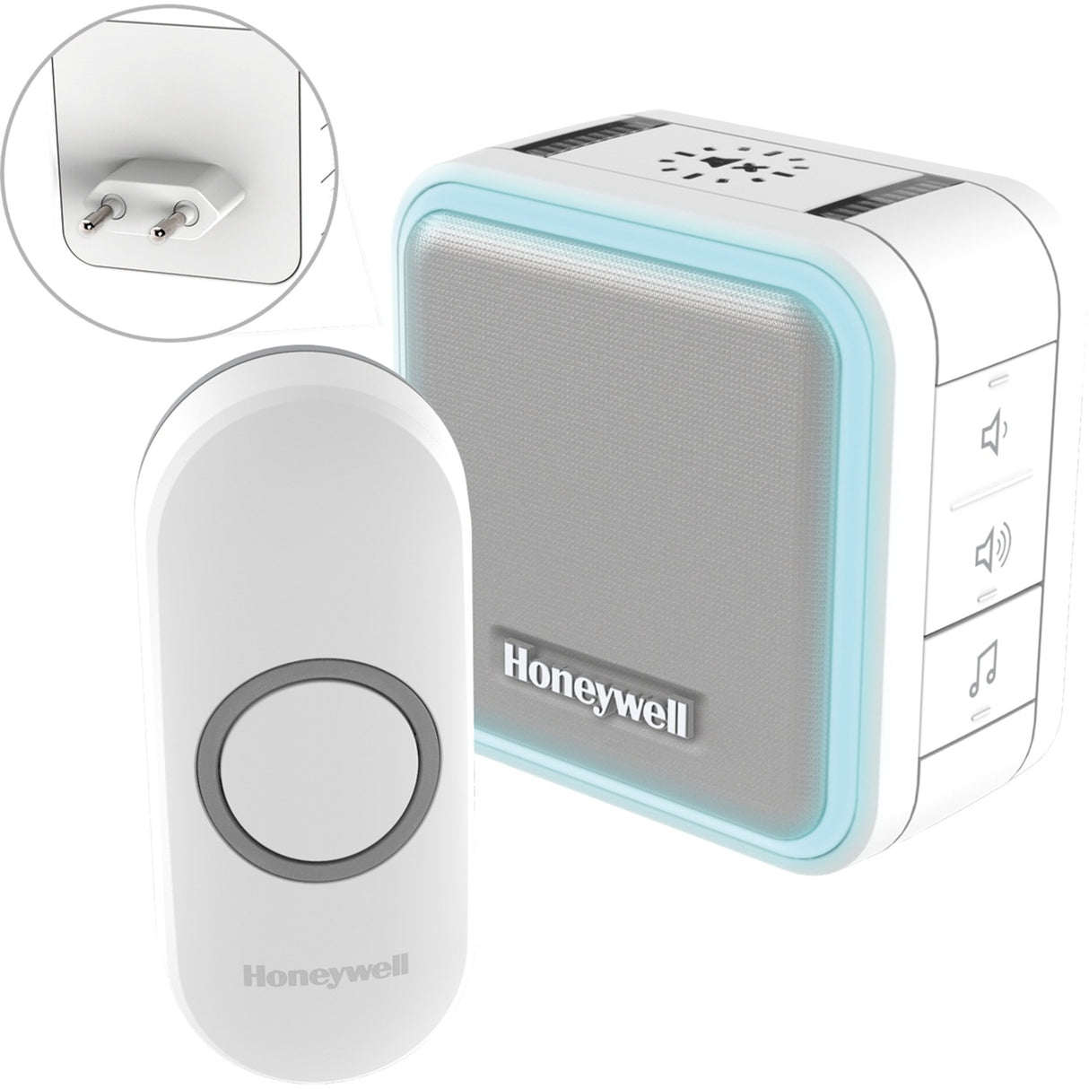 Hunneg DC515nP2 Wireless, Plug-in Doorbell