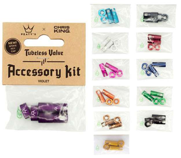 Peaty's chris king mk2 tubeless valve accessory kit