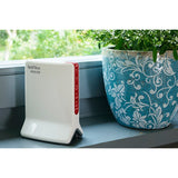 Fritz! Box 6820 LTE V3 International WLAN LTE Router (white red, 4G (LTE), 3G 3G+ (UMTS HSPA+), mesh Wi-Fi)