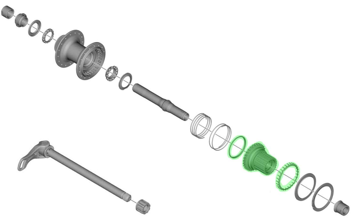 Corps de roue libre Shimano pour fh-m7110 m7130 m8110 m8130 m9111 mt901 complet