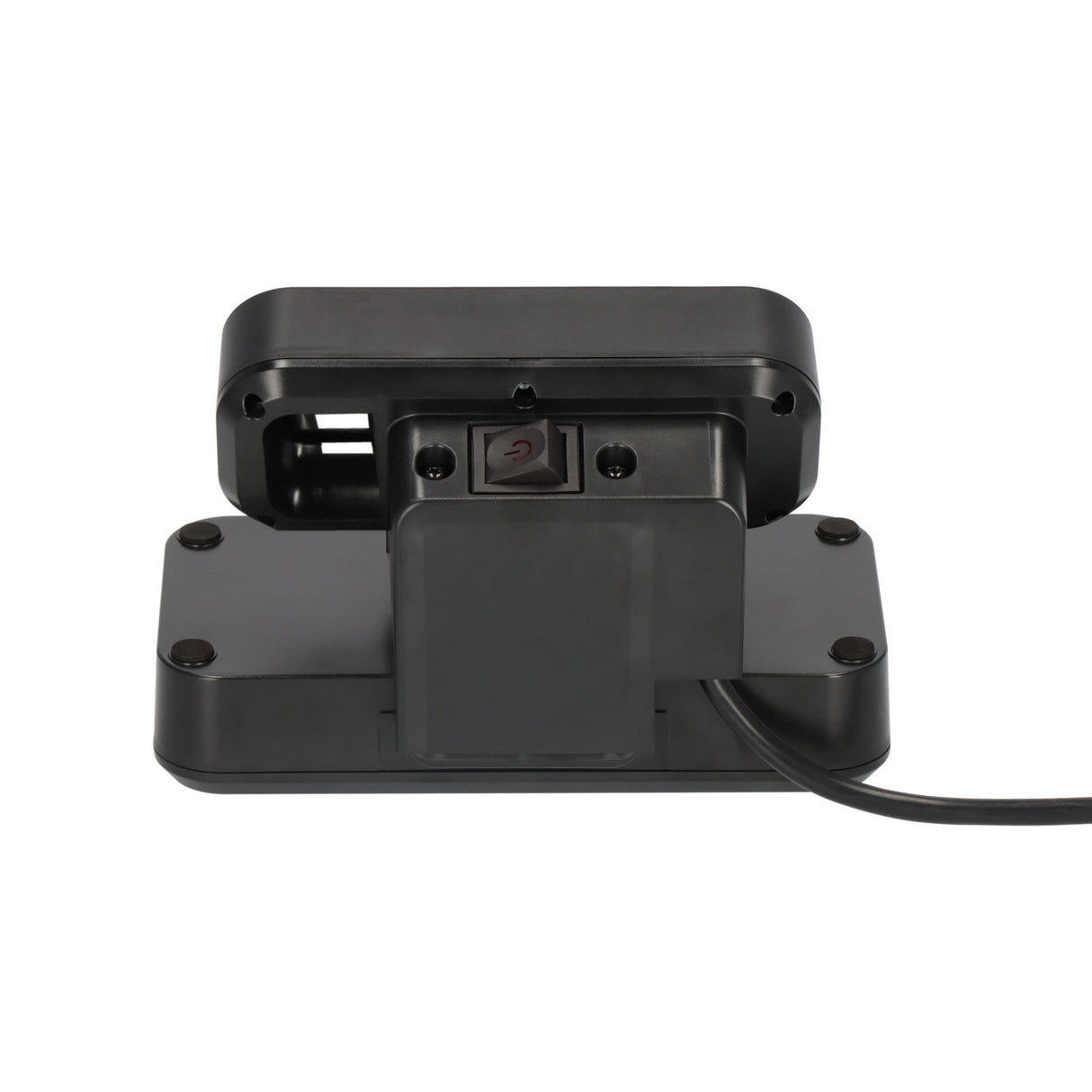 Brennerstuhl estilo duplex socket with switch and overvoltage protection socket (black silver, 2x slot for keystone modules)