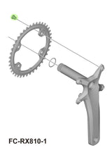 Shimano grx fc-rx820 rx810 chainring bolts