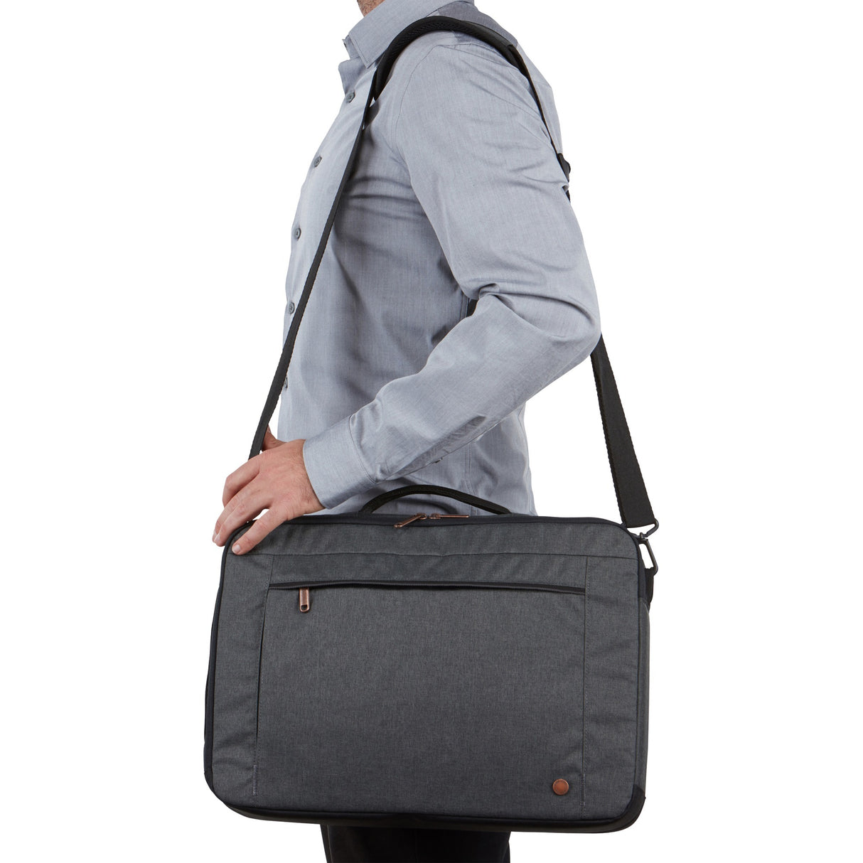 Case Logic Era 15.6 Hybrid Briefcase ERACV-116-OBSIDIAN Laptop Bag (Dark Grey)