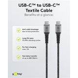 Goobay USB-C Fast Charger Nano (65 W) a USB-C Textilní kabel