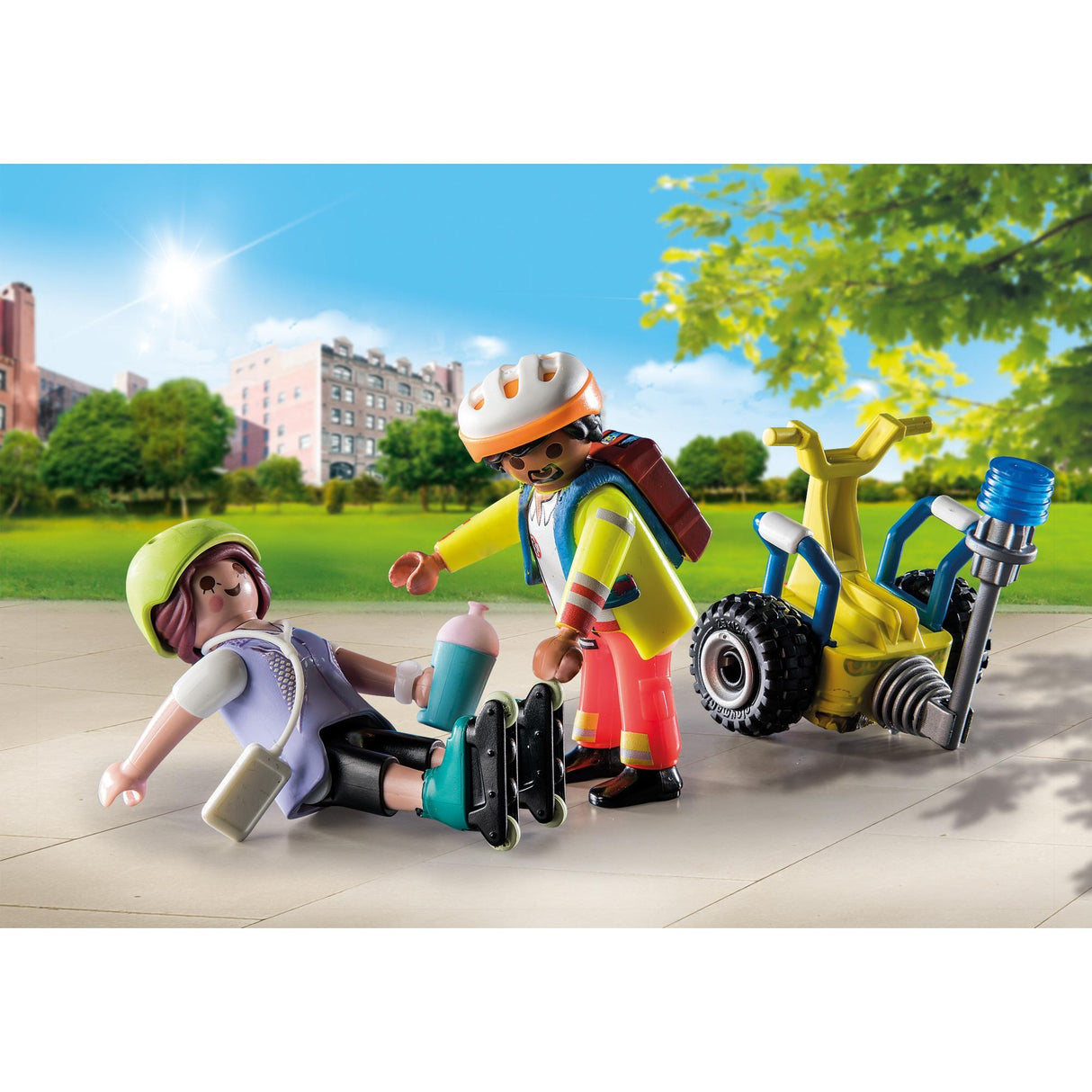 Playmobil kaupunkielämä - aloituspakkaus pelastus segwayn rakennusleluilla (71257)