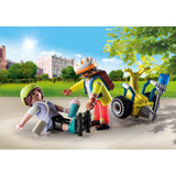 Playmobil kaupunkielämä - aloituspakkaus pelastus segwayn rakennusleluilla (71257)