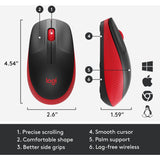 Logitech M190 Wireless Mouse i fuld størrelse
