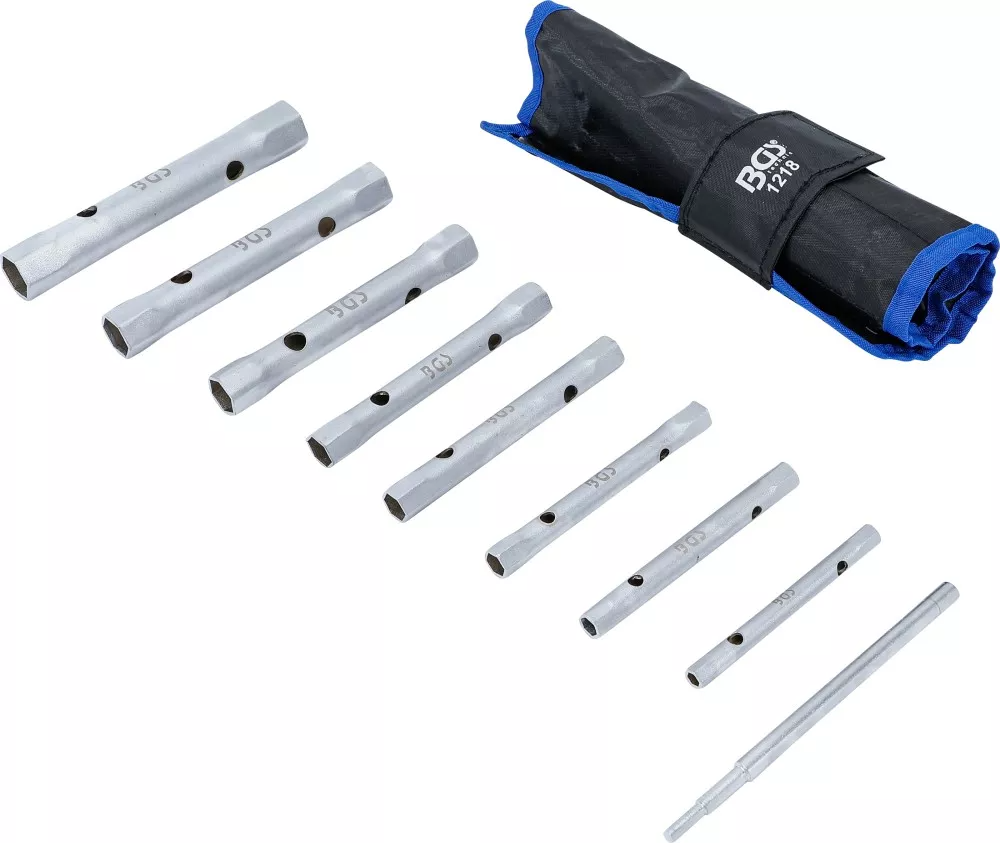 Bgs technic socket wrench set sw 6 x 7 - 20 x 22 mm 9 pcs.