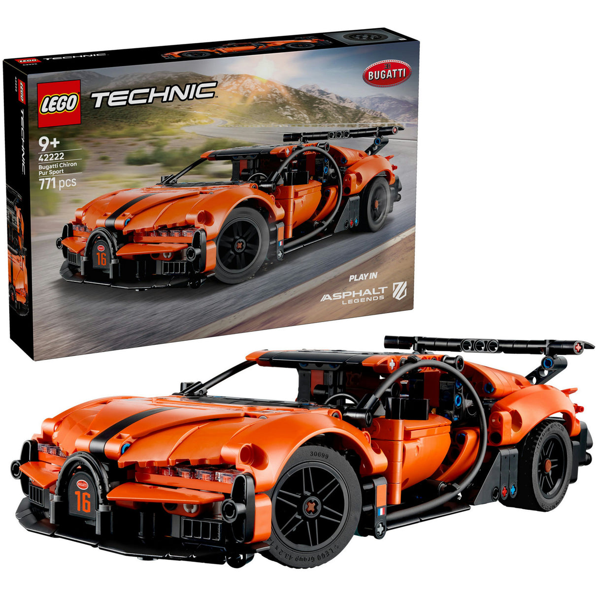 Lego technic 42222 hipercarro bugatti chiron pur sport