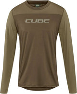 Cube round neck pro tm - mtb long sleeve jersey