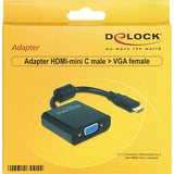 Delock Mini HDMI-C (mężczyzna)> VGA (kobieta)