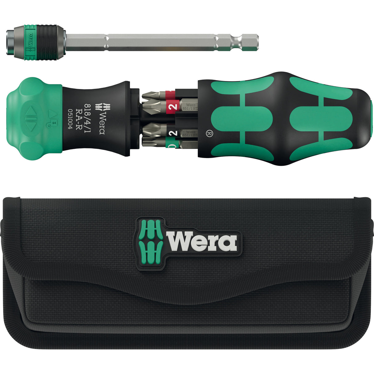 Wera kraftform kompakt 20 ra-r com bolsa, conjunto de bits de 6 peças