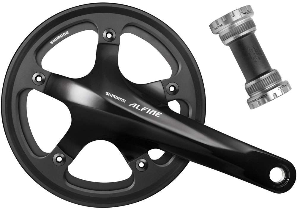 Manivela Shimano Alfine FC-S501 com protetor de corrente único