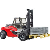Bruder Linde HT160S targonca raklappal és 3 raklapketreccel