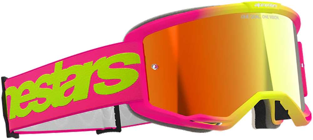 Alpinestars vision 5 wordmark (mirror red) - mtb goggle
