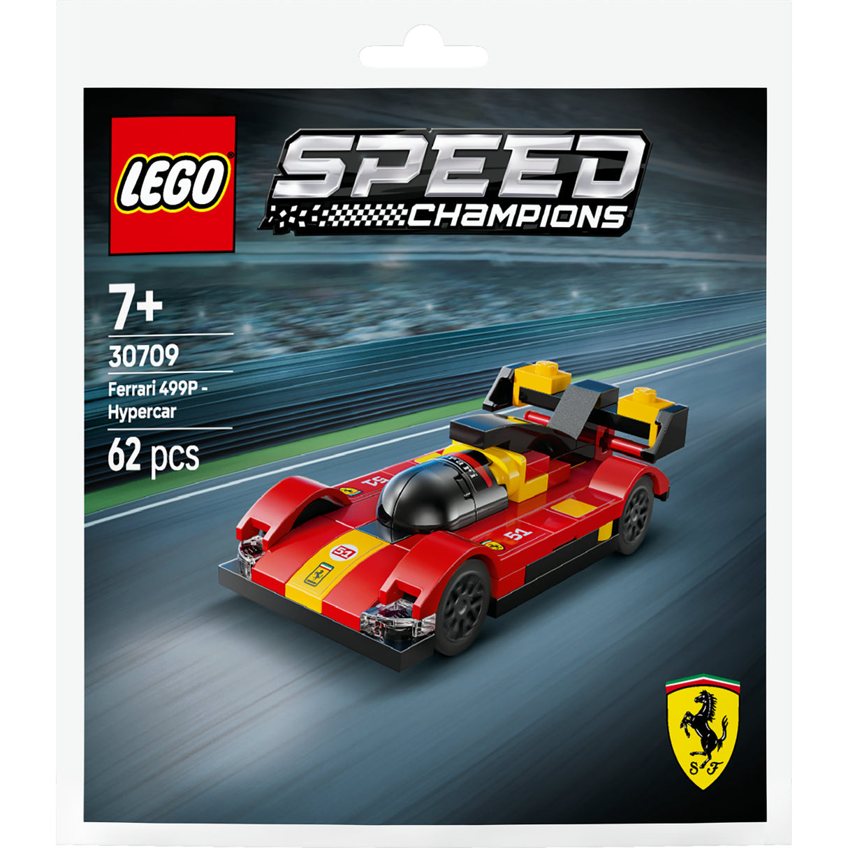Lego Speed Champions - Ferrari 499P - Hypercar Building Toy (30709)