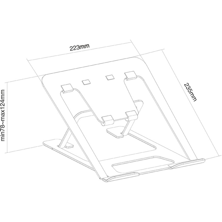 Neomunts Neomts NSLS085Grey flappbare Laptop Standard