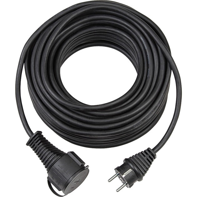 Brennenstuhl IP44 Rubber Extension Cord (black, 25 meters)