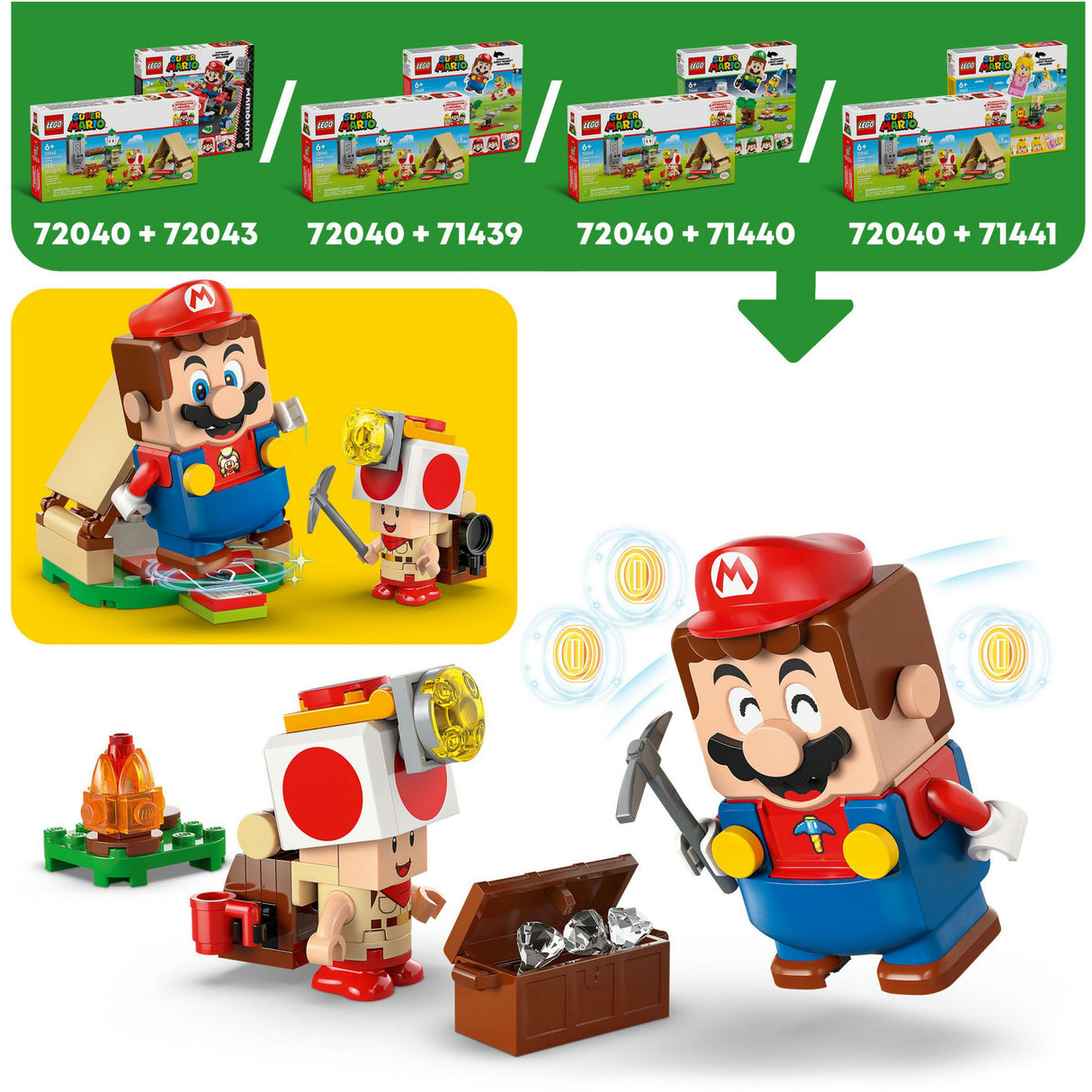Lego 72040 super mario ropucha šéf kemp | 2 ks