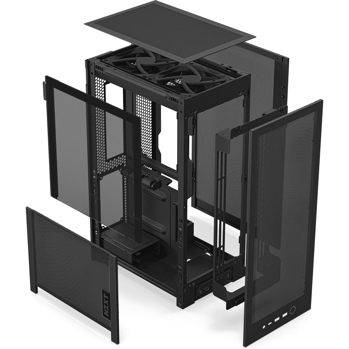 NZXT H2 Flow Mini Tower Case (Black | 2x USB-A | 1x USB-C | Tempered Glass)