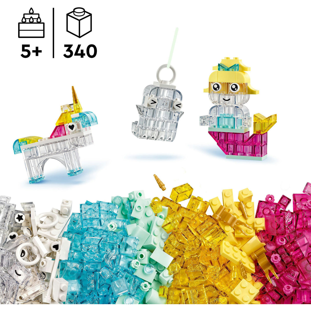 Lego classic 11040 magical transparent box