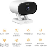 Imou Versa Security Camera (Smart Color Night Vision | IP65 Weatherproof | 110dB Siren)