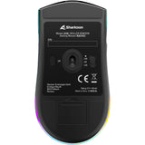 Mouse da gioco Sharkoon sgm25w (blu turchese, 12.000 dpi, LED rgb)