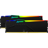 Kingston FURY 32GB DDR5-5600 (2x 16GB) Kit RAM (Black, KF556C36BBEAK2-32, Beast RGB, XMP, EXPO)