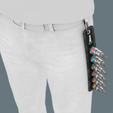 Wera belt c 3 zyklop socket set, 1 2 socket wrench (black, 6-piece, with holding function)