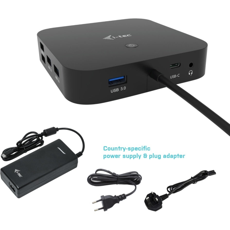 i-tec USB-C HDMI DP Docking Station with Power Delivery 100W (black)