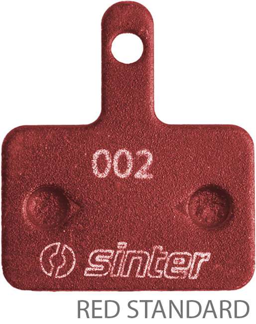 Diskové brzdové bloky standardní červené