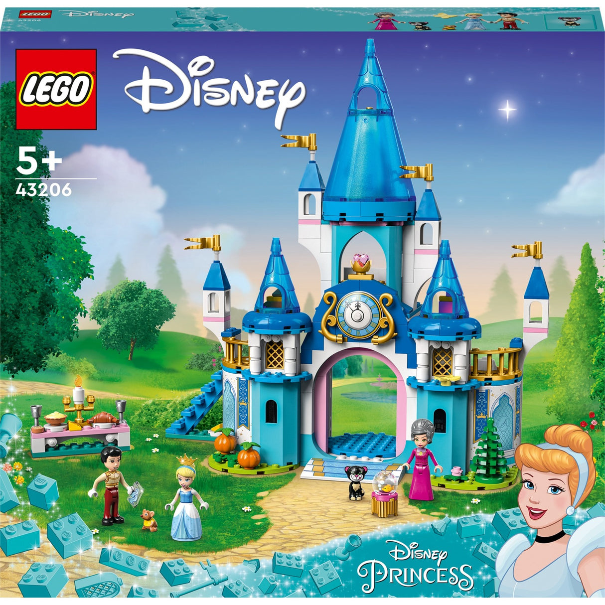 LEGO LEGO Princesa 43206 O Castelo de Cinderela e o Príncipe